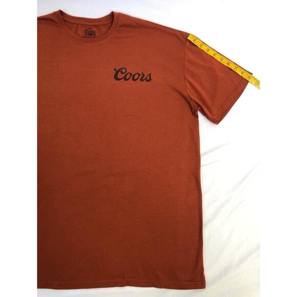 Coors Sunset in Golden Colorado Front and Back Print T-Shirt Size 2XL Brown - Picture 7 of 9